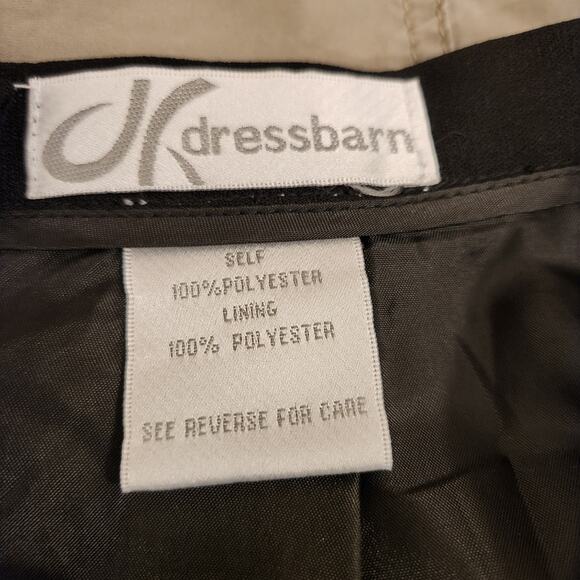 DRESS BARN Black Knee Length Skirt Office Dark Academia Goth Witchy Womens 14 - Picture 4 of 11